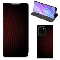 Samsung Galaxy S20 Ultra | Hoesje met Magneet | Geruit Rood