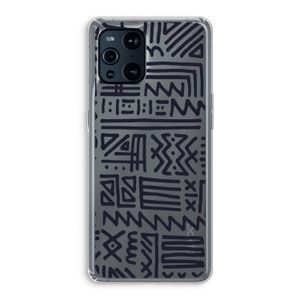 Marrakech print: Oppo Find X3 Transparant Hoesje