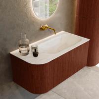 Badmeubel Mondiaz Kurve-Dlux | 95 cm cm | Meubelkleur Ruby | Wastafelkleur Ostra | Solid surface | Wasbak rechter zijde spoelbak | Zonder kraangat(en) Badmeubel Mondiaz Kurve-Dlux | 95 cm cm | Meubelkleur Ruby | Wastafelkleur Ostra | Solid surface | Wasbak rechter zijde spoelbak | Zonder kraangat(en)