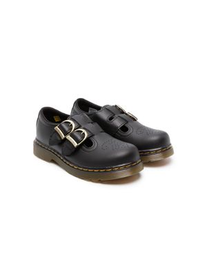 Dr. Martens Kids mocassins en cuir 8065 à boucle - Noir