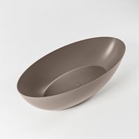 Vrijstaand bad Mondiaz Float | 170x80 cm | Solid surface | Ovaal | Smoke