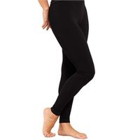 Dames Legging Bamboe - Zwart - thumbnail