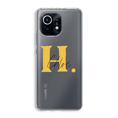 Amber Script: Xiaomi Mi 11 Transparant Hoesje