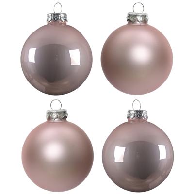 Decoris Kerstballen set - 10x - Lichtroze - glas - 6 cm - glans en mat - kerstversiering Decoris Kerstballen set - 10x - Lichtroze - glas - 6 cm - glans en mat - kerstversiering
