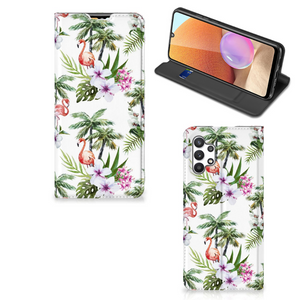 Samsung Galaxy A32 4G | A32 5G Enterprise Editie Hoesje maken Flamingo Palms