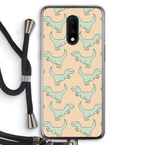 Dinos: OnePlus 7 Transparant Hoesje met koord