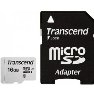 Transcend microSDHC 300S 16GB flashgeheugen NAND Klasse 10