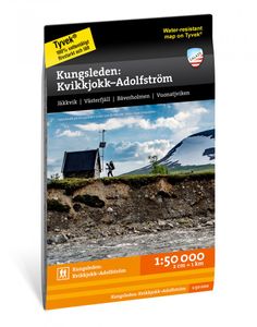 Wandelkaart 4 Fjällkartor 1:50.000 Kungsleden - Kvikkjokk-Adolfström |