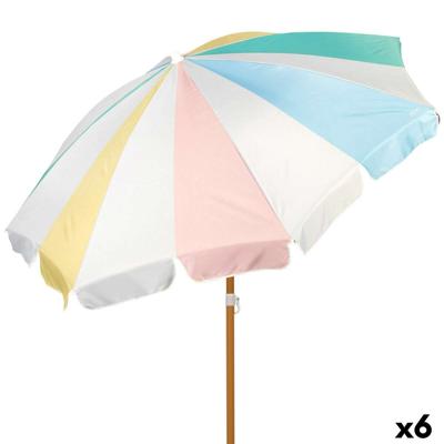 Strandparasol Aktive Ø 200 cm 20 x 185 x 20 cm (6 Stuks)