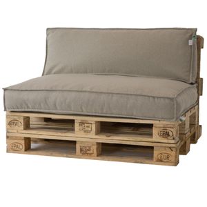 2L Home & Garden Palletkussenset Metro Lounge Beige - 2 delige set