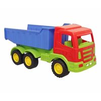 Rode speelgoed truck met laadklep   - - thumbnail