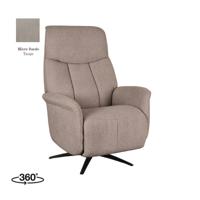 LABEL51 Fauteuil Oslo - Taupe - Micro Suede - One Size LABEL51 Fauteuil Oslo - Taupe - Micro Suede - One Size