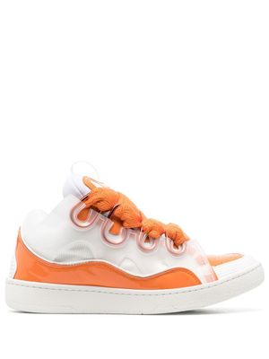 Lanvin baskets Curb à design à empiècements - Blanc