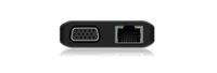 ICY BOX IB-DK4070-CPD Bedraad USB 3.2 Gen 1 (3.1 Gen 1) Type-C Antraciet, Zwart - thumbnail