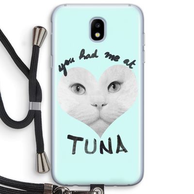 You had me at tuna: Samsung Galaxy J5 (2017) Transparant Hoesje met koord