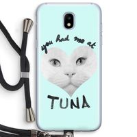 You had me at tuna: Samsung Galaxy J5 (2017) Transparant Hoesje met koord