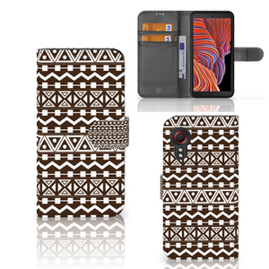 Samsung Galaxy Xcover 5 Telefoon Hoesje Aztec Brown