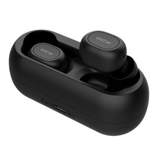 QCY T1C-BLACK hoofdtelefoon/headset Draadloos In-ear Oproepen/muziek Bluetooth Zwart