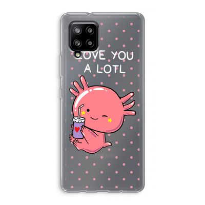 Love You A Lotl: Samsung Galaxy A42 5G Transparant Hoesje