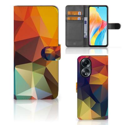 OPPO A58 4G | Book Case | Polygon Color
