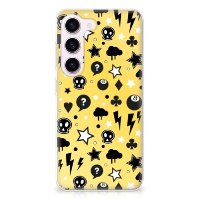 Silicone Back Case Samsung Galaxy S23 Punk Geel Silicone Back Case Samsung Galaxy S23 Punk Geel