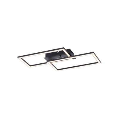 Paul Neuhaus Zwarte plafonnièreIven met led - 14692-18
