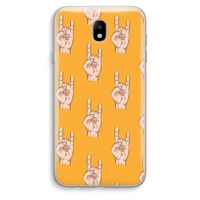 Rock: Samsung Galaxy J7 (2017) Transparant Hoesje