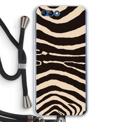 Arizona Zebra: Honor 10 Transparant Hoesje met koord