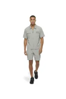 Malelions Capri Zip T-Shirt Heren Lichtgrijs - Maat L - Kleur: Lichtgrijs | Soccerfanshop