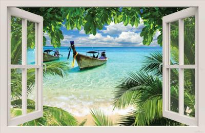 Raam Thailand boot 140x90cm Tuindoek - Customize it