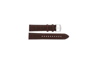 Horlogeband Seiko 7T92-0LT0 / SNDC31P1 / 4LR2JE Croco leder Bruin 20mm