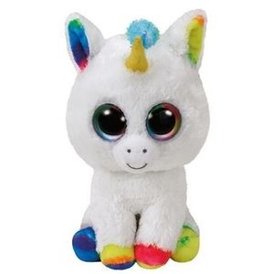 Witte eenhoorn knuffels Pixy Ty Beanie 24 cm