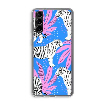 Tijger: Samsung Galaxy S21 Plus Transparant Hoesje