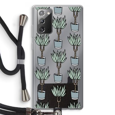 Boompje: Samsung Galaxy Note 20 / Note 20 5G Transparant Hoesje met koord