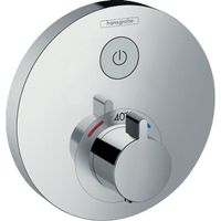 Hansgrohe ShowerSelect S afbouwdeel voor inbouwkraan thermostatisch met 1 stopkraan voor 1 douchefunctie chroom 15744000 - thumbnail