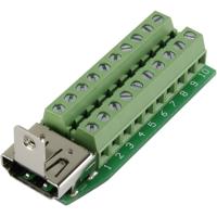 TRU COMPONENTS 1229327 HDMI-connector Bus, inbouw horizontaal Aantal polen: 20 Zilver 1 stuk(s)