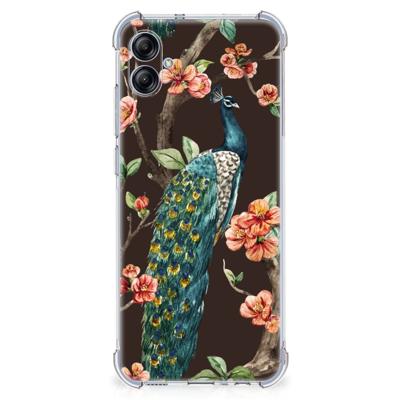 Samsung Galaxy A04e Case Anti-shock Pauw met Bloemen Samsung Galaxy A04e Case Anti-shock Pauw met Bloemen