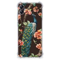 Samsung Galaxy A04e Case Anti-shock Pauw met Bloemen