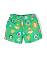 Stella McCartney Kids short de bain à imprimé graphique - Vert - thumbnail