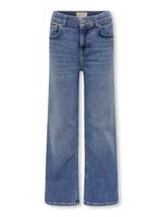 Kids ONLY winter jeansbroek meisjes - blauw - KogMadison - wide leg fit