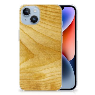 Apple iPhone 14 | Bumper Hoesje | Licht Hout