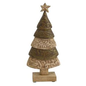 PTMD Triva Boom Ornament - 23,5 x 9 x 50 cm - Mangohout - Naturel