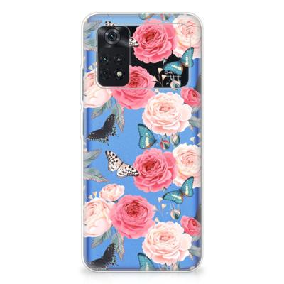 Xiaomi Poco M4 Pro 4G | TPU Case | Butterfly Roses Xiaomi Poco M4 Pro 4G | TPU Case | Butterfly Roses