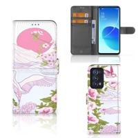OPPO Reno 6 Pro Plus 5G | Telefoonhoesje | Met pasjeshouder | Bird Standing