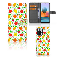 Xiaomi Redmi Note 10 Pro Book Cover Fruits - thumbnail