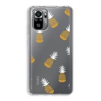 Ananasjes: Xiaomi Redmi Note 10S Transparant Hoesje