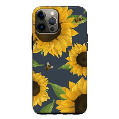 Sunflower and bees: iPhone 12 Tough Case