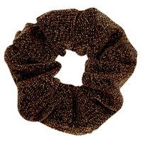scrunchie Glitter Golden brown