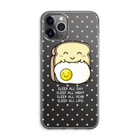 Sleep All Day: iPhone 11 Pro Max Transparant Hoesje
