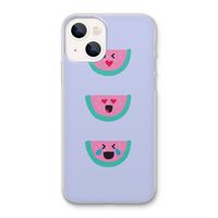 Smiley watermeloen: iPhone 13 Transparant Hoesje